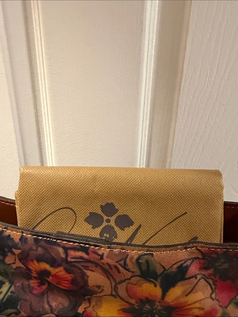 NEW Patricia Nash summer collection Floral Crossbody Shoulder Tote Bag in Brown - Picture 9 of 9